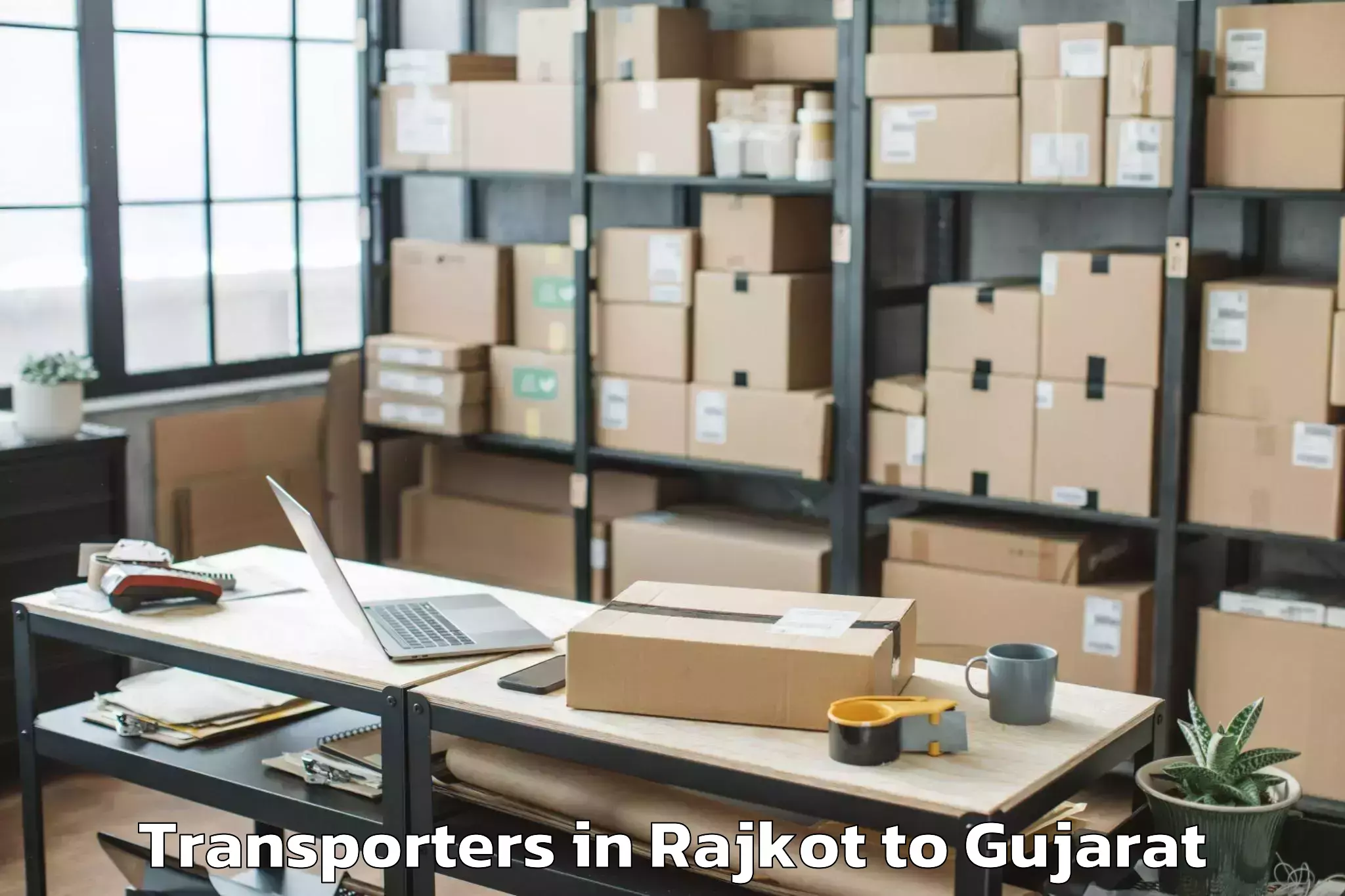 Top Rajkot to Vaghodia Ina Transporters Available